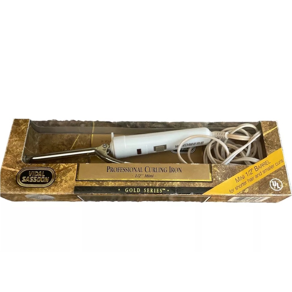 Vintage Vidal Sassoon Mini 1/2" Barrel Professional‎ Curling Iron New In Box
